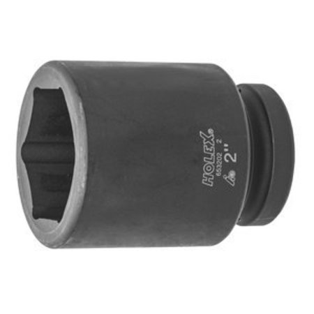 Impact Socket, 1 inch Drive, 6 pt, Deep, 2 inch -  HOLEX, 653202 2